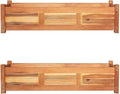 SKM Garden Raised Beds 2 pcs Acacia Wood 39.4x11.8x9.8-75221026