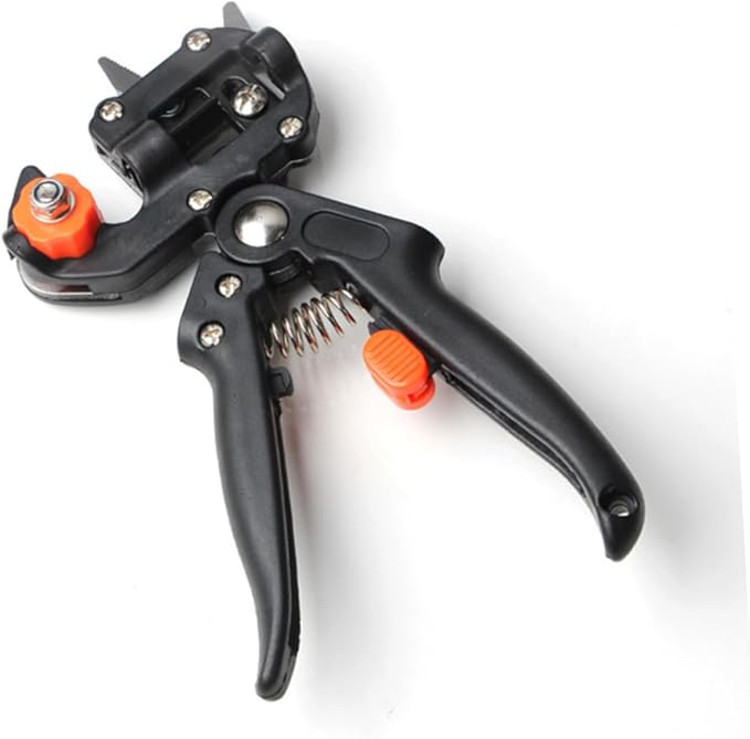 Professional Tree Grafting Tool Kit Durable Pruning Shears with Blade for Efficient Plant Grafting Black Garden Tool Set Cloth Bag for Gardeners