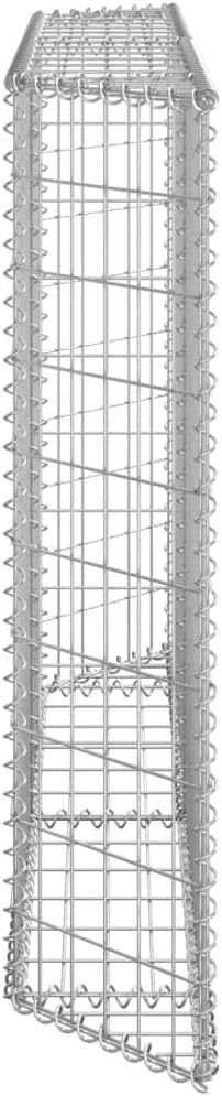 Trapezium Gabion Raised Bed Galvanized Steel 59.1x7.9x39.4