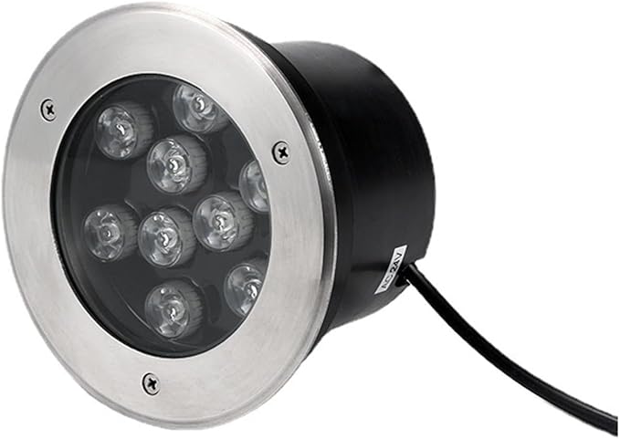 Ground Landscape Lights - LED Outdoor Spotlight Floodlight IP67 Waterproof Recessed Lamp Lighting for Garden Yard Construction(White24W(AC85-265v))
