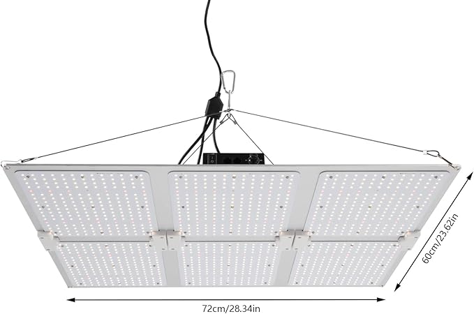 660W Indoor LED Grow Lamp for Plants Full Spectrum Growth Light Flower Bloom Dimmable &amp Daisy Chain Heat Dissipation Grow Light