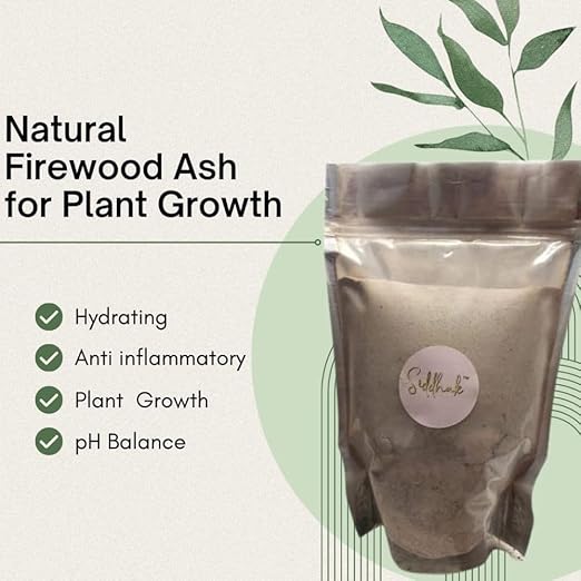 Natural Wood Ash Fertilizer for Plants Premium Quality Firewood Ash 500/1000 Grams (500 Grams)