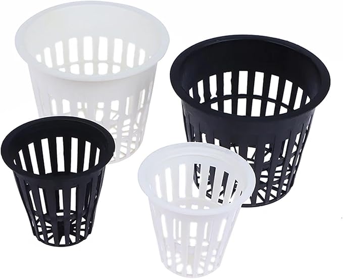 Net Pots for Hydroponics 40PCS 3 Inch Hydroponic Net Pots - Slotted Mesh for Orchid Soilless Planting(3INCH Black)