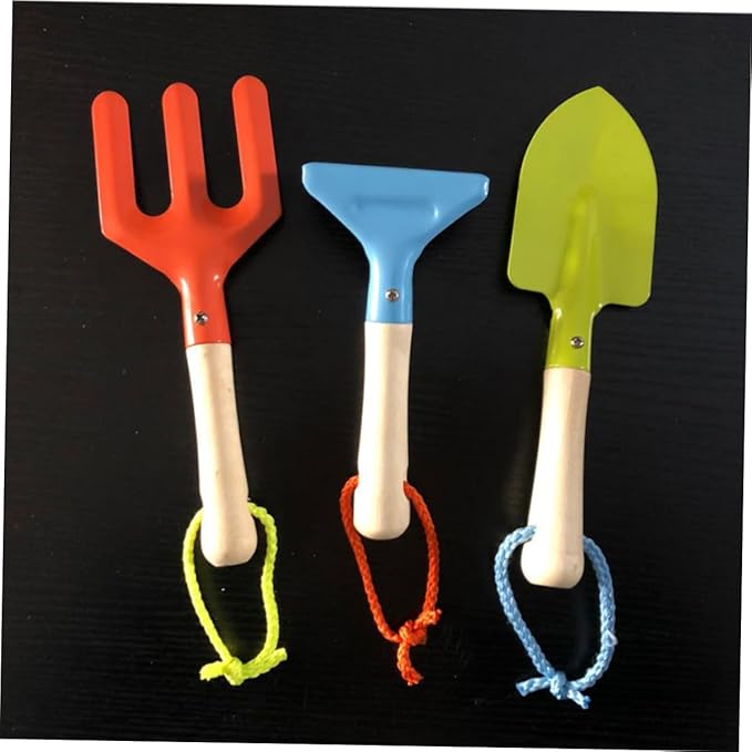 BESPORTBLE 7pcs Boy Girl Garden Tools Kit Gloves Watering Can Shovel Rake and Carrying Bag for Outdoor Fun Safe and Gardening Toys for Boys and Girls