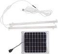 TARSHYRY Solar Plant Light LED Plant Grow Light StripSaves Energy 1-10 Level Switch10W Solar Panel Powerfor Balcony Greenhouse Vegetables Flowers (20w)