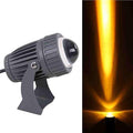 LED Floodlights - Outdoor Spotlights 10W Narrow Beam Floodlight IP65 Waterproof Spotlight Led Beam Light Adjustable Long Distance LED Spot Light for Building Exterior Weddings(Yellow)