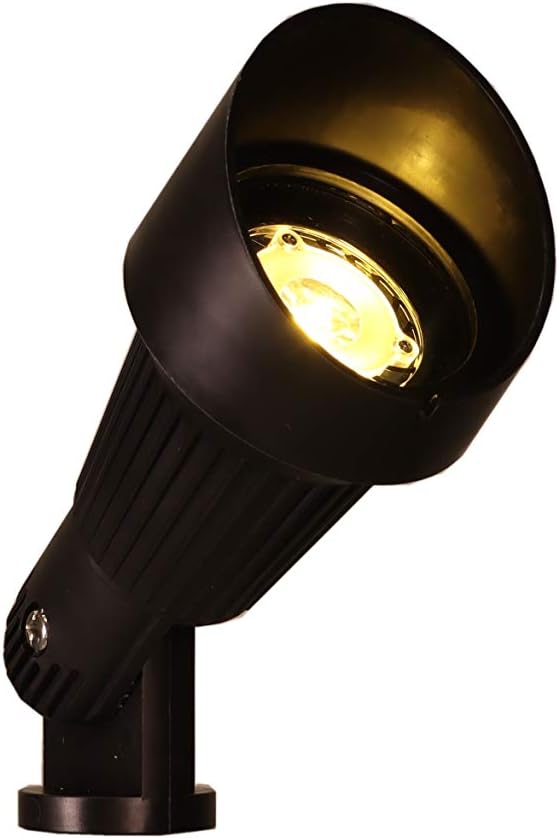 Best Pro Lighting LED 6 Watt Low Voltage Landscape Lighting Directional Spot Light in Black (BPL-104)