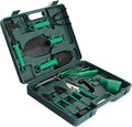 Garden Tools Kit Metal Plastic Multifunctional Complete Kit Gardening Tool Set Comfortable Hand Feel Gardening Tools for Planting Pruning ers[Green]