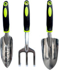 Magnetic Garden Tool Set – 3-Piece Stainless Steel Gardening Tools with Built-in Magnets Rust-Proof &amp Weather-Resistant Hand Tools for Digging Weeding &amp Transplanting