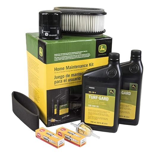 John Deere Original Equipment Model LX188 Maintenance Kit + Standard Blades 48 Mower Deck