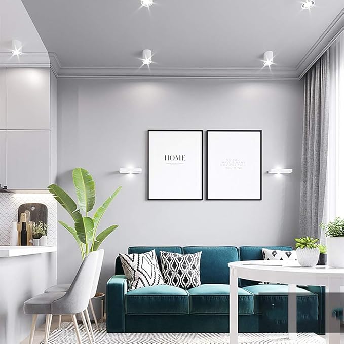 Spotlight 7w 9 Black Led Wall Mounted Spotlights Punching Single Downlights Living Room Ceiling Cupboard Light