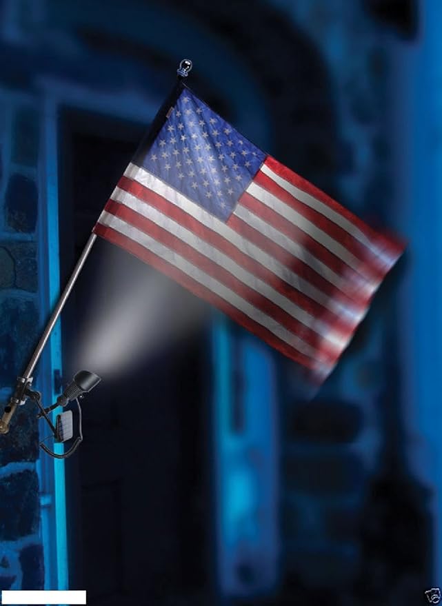 Outdoor Flag Pole spot light Solar