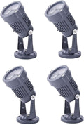 4PCS 3W Lawn Light LED Outdoor Spotlight Floodlight IP65 Waterproof Lighting Garden Lights Advertising Signs Projection Disc Spotlights(RGB)