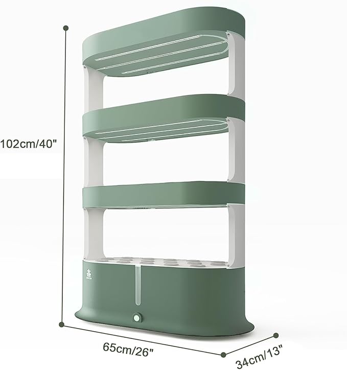 Hydroponics Growing System Indoor Vertical Tower System KitHydroponic Germination Kit for Gardening Lover(Green)