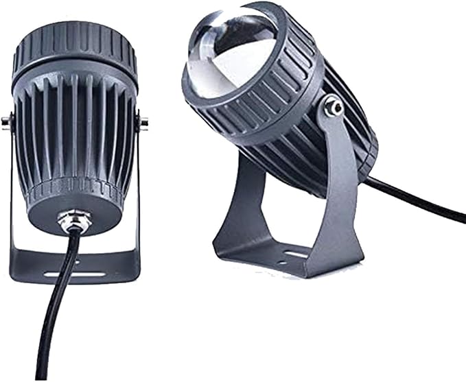 Underground Light LED - LED Beam Spotlight Outdoor Waterproof Projection Light Engineering-Grade Small Spotlight Mini Landscape Projection Lights Column LigYellow 10W(24V)