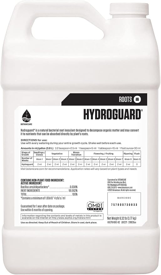 Botanicare Hydroguard Bacillus Root Inoculant 1-Gallon