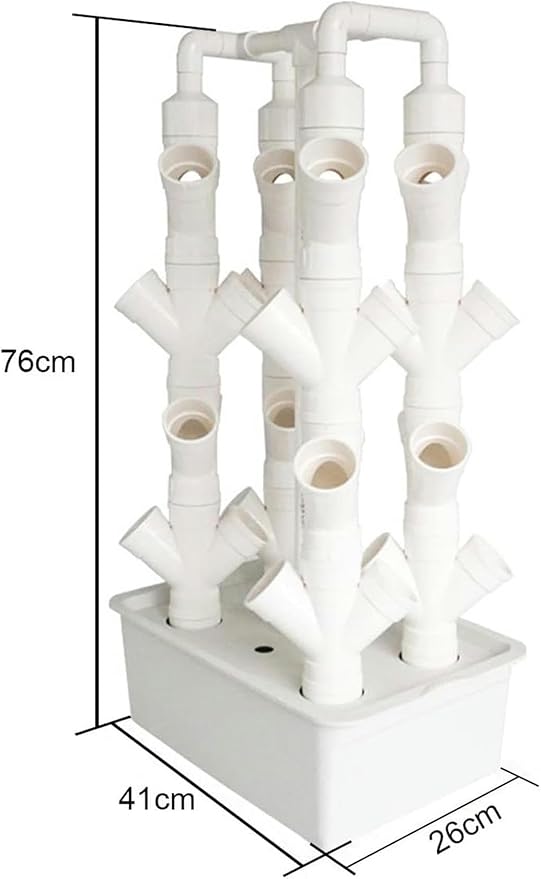 Indoor Hydroponic Growing System Freestanding Planting Tower SetPlant Vertical Hydroponics Hydroponic Planter for Vegetable (C)