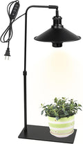 15ft Timer Cord Black Metal Shade Free Standing Plants Grow Stand Light 10W 4500K Full Spectrum Bulb Included Adjusted Height Retro Style