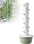 Vertical Hydroponic TowerHydroponic Growing Tower with TankHydroponic Germination Kitwith Hydrating Pump Adapterfor Indoor Herbs Fruits and Vegetables7Layers