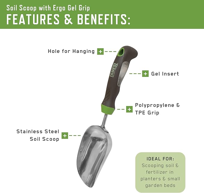 Ames Planting Bundle: Transplanter Trowel Weeder &amp Scoop