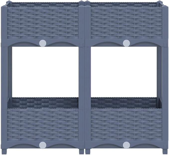 YAFF Raised Bed 31.5x15.7x28 Polypropylene (16.544lbs)