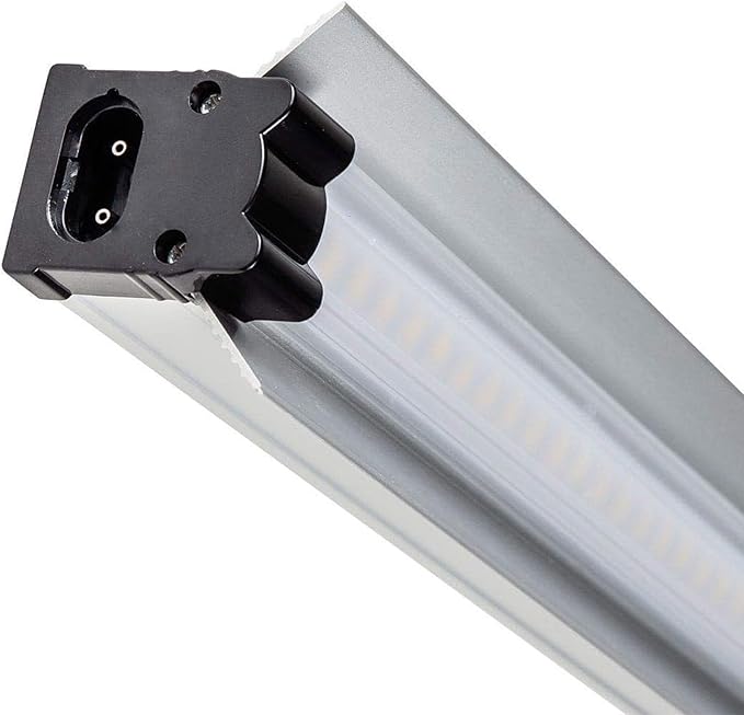 SunBlaster 18 Prism Lens 18W 6400K Full Spectrum LED Strip Light Indoor Greenhouse Plant Grow Lamp with Built-In Reflector &amp Mounting Clips