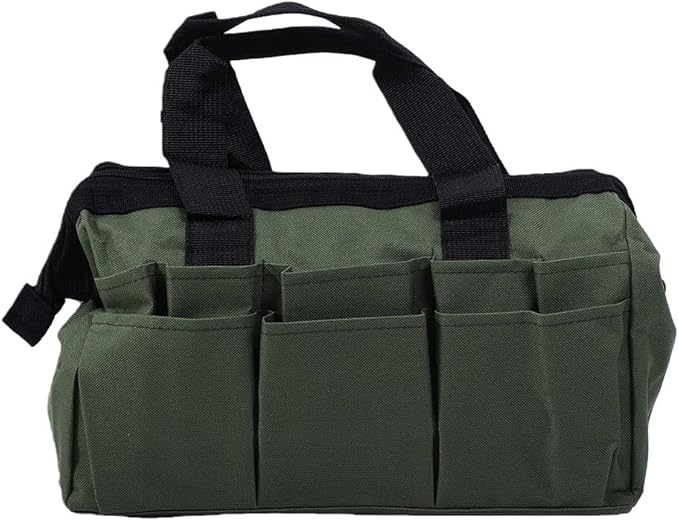 Fockety Garden Tool Set 9 Piece Heavy Duty Gardening Tools Garden Hand Tools Starter Kit with Oxford Storage Bag for Planting Weeding Digging in Home Lawn Farm