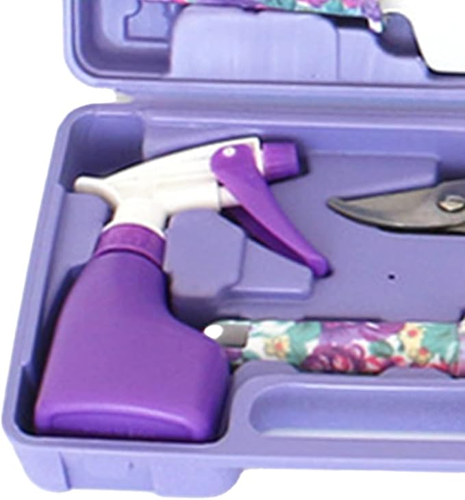Garden Tools Set Metal Plastic Comfortable Hand Feel Gardening Kit Multifunctional Gardening Tool Set for Yard Care Children's Living Practice(Color 2)
