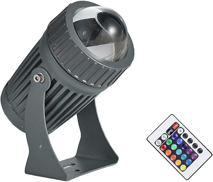 AC85-265V LED Spot Lights IP67 Waterproof Outdoor Wall Lamp Landscape Lighting Narrow Beam Spotlight with 180° Adjustable Bracket