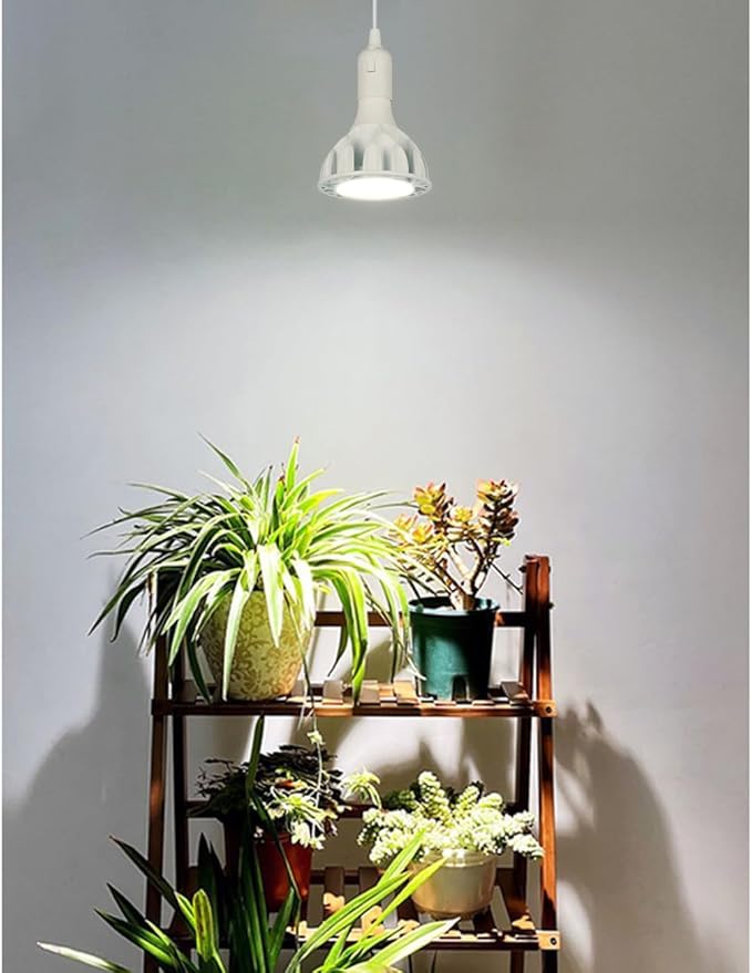 PAR30 LED Grow Lights with Plug-in Hanging Cord 25 Watt COB Full Spectrum Plant Light Bulb (200 Watt Eqv.) Grow Lamp Bulb for Indoor Plants Flowers Greenhouse Seed Starting