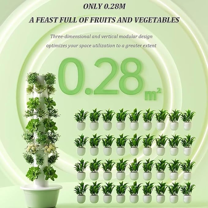 Hydroponics Growing System 5 Tier 20 Holes Indoor Herb Garden with Led Light Smart Timeing Automatic Water Circulation 4 Accessories Indoor Garden for Home Kitchen Vegetables