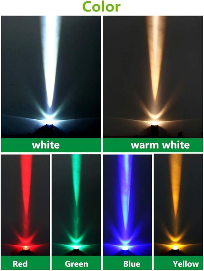 10W LED Spotlights 12V Narrow Beam Floodlight IP67 Waterproof Outdoor Wall Lamp Landscape Lighting (Cool White)