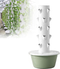 Vertical Hydroponic TowerHydroponic Growing Tower with TankHydroponic Germination Kitwith Hydrating Pump Adapterfor Indoor Herbs Fruits and Vegetables5Layers