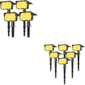 4 Pack Warm White&amp6 Pack Warm White Solar Spot Lights Outdoor with 60 LED &amp Auto On/Off Solar Lights Outdoor Waterproof IP68 with 3 Lighting Modes 2-in-1 Solars Landscape Light for Outside