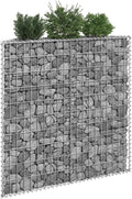 Trapezium Gabion Raised Bed Garden beds outdoor Gabion cages for retaining walls Outdoor Backyard Planter Suitable for Lawn Cafes Backyard Patio Outdoor Landscape Galvanized Steel 39.4x7.9x39.4