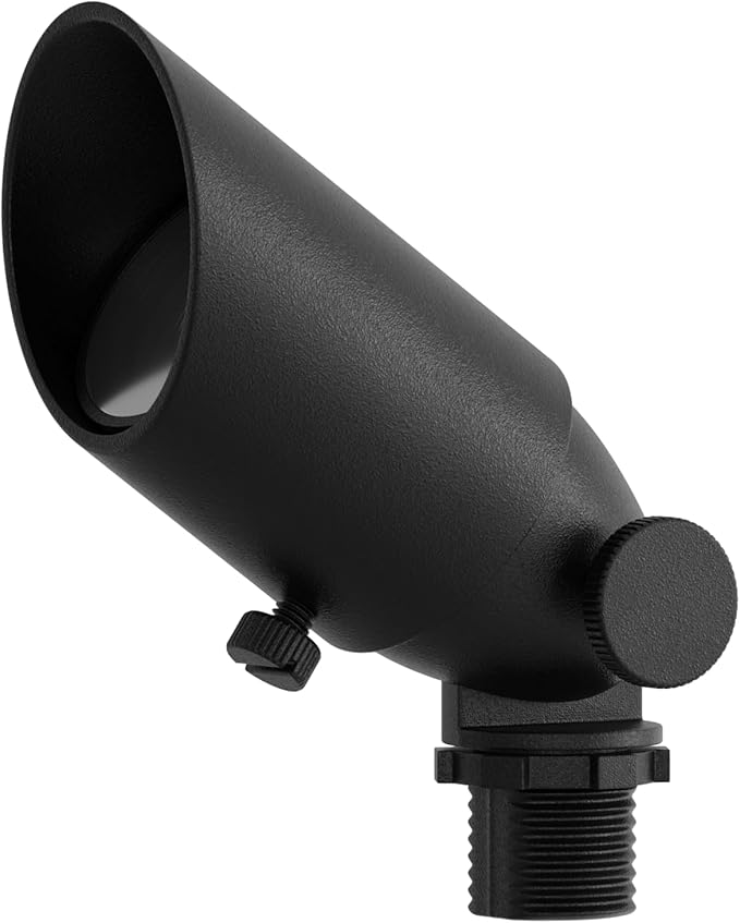 Kichler 5.70 Long Cowl MR11 in Black Brass (5.70 x 1.67 x 2.3) 15384BKB