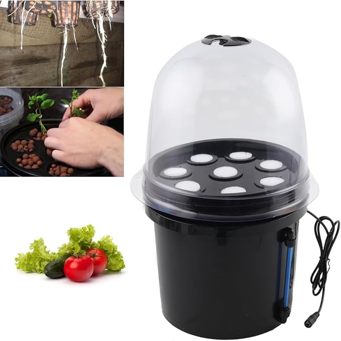 CYJZWOH Plant Nursery Pots with Humidity Dome Soft Transparent Plastic Gardening Pot Hydroponic Growing Kit Planting Containers Cups Planter Small Starter Seed for Seedling
