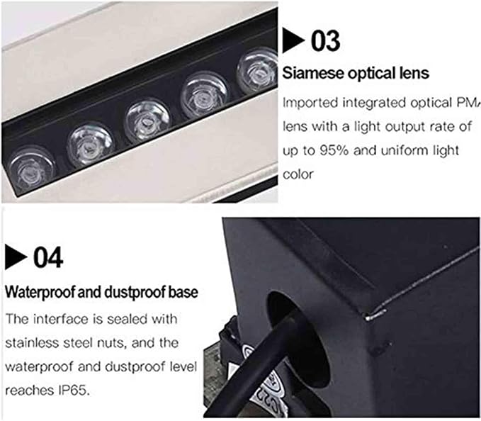 Rectangle Buried Lights - Energy Saving Underground Light LED AC85-265VOutdoor Buried Lights Ground LED Landscape Light Outdoor Recessed Spotlight Outdoor Floor Lamp(Purple Light36W)