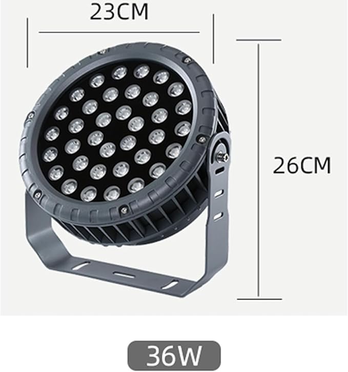 Rotating Floodlight - Landscape Lamp AC 85-265V Spotlight Led Beam Light IP65 Waterproof Wheeled Led Spot Lights for Outdoor Yard Villas Path Tree Lighting(Positive White Light24W)