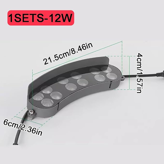 IP65 LED Ring Tree Lights with Ground Plug for Landscape Lighting Courtyards(Warm Light Lamp1 Sets)