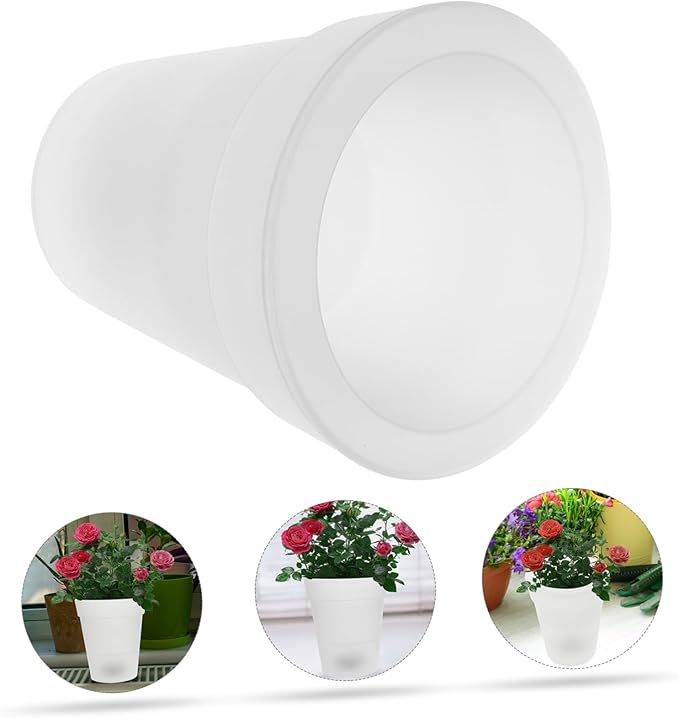 Veemoon Solar Powered Flowerpot Light LED Planter Lamp for Garden Patio Balcony Indoor Outdoor Use Energy Saving Environmental Friendly