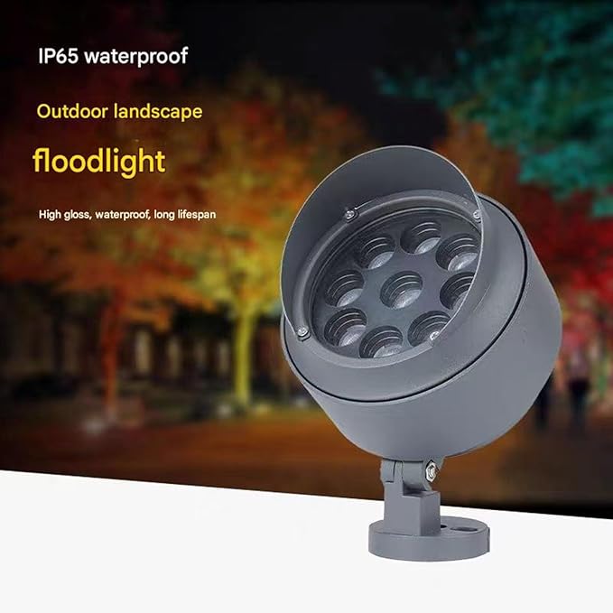 Rotating 24/220V Tree Wall Lighting LED Outdoor Landscape Spotlights IP65 Waterproof Led Beam Lamp for Hotels Villas Courtyards and Angled Floodlights(White6w(24v))