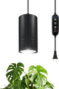 Plant Hanging Grow Light Full Spectrum Warm White Color with Timer Plug-in Pendant Grow LightsLarge Black Luxury LED Grow LightsIndoor Pendant lamp