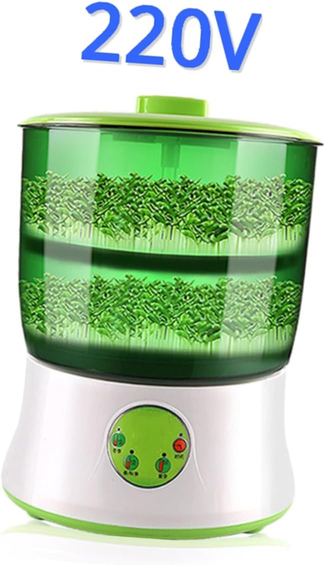 110v Intelligent Dual-Layer Bean Machine for Home Use Automatic Water Circulation Temperature Efficient Hydroponics System