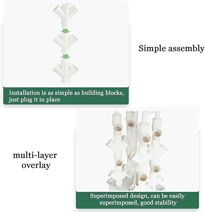 Hydroponic Tower Culture Garden Hydroponic Culture Vertical Tower for Fresh Herbal Garden Fruits Vegetables Plants' Tower Gift