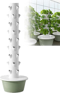 Hydroponics Growing System kit Vertical hydroponic Garden Tower hydroponic Tower aeroponic TowerIndoor Vertical Garden forGardening LoverHerbs Vegetables and Fruits (Green 9Layers)
