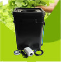 Hydroponic Equipment 15L 20L Full Complete Square Pot DWC Hydroponics System Cloner Bucket Indoor Garden Soilless Cultivation and Seedling Products Indoor Garden(20L)