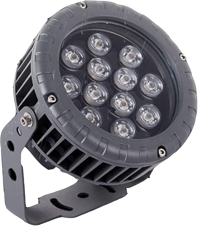 Outdoor Spotlight - 12V/24V LED Landscape Light LED Flood Light IP65 Waterproof Color-Changing Tree Engineering Garden Spotlight for Yard Lawn Garden Pathway Lighting(White9W (AC24V))
