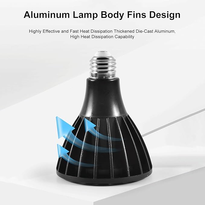 Plant Light Bulb - Grow Lamp LED Portable Full Spectrum | Energy Saving Indoor Lighting for Greenhouse Terrarium Vegetables Care Aquarium Garden Seedling Setup Flowering Growth Support