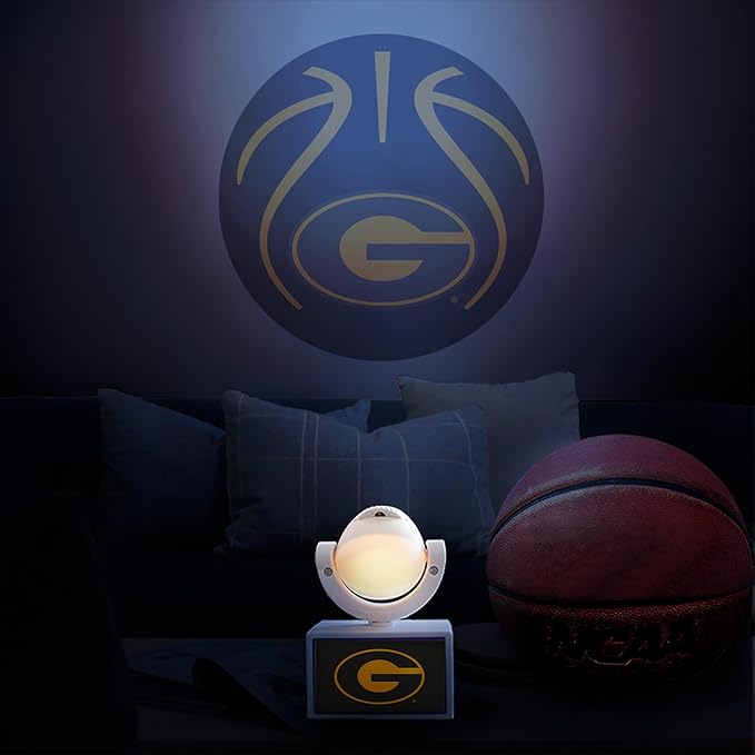 Sporticulture NCAA American Football Grambling - Adjustable Led Mini Spotlight Projector with 6 Team Logo Designs - Portable &amp Rechargeable Spotlight - Battery-Operated - 4.375” x 3.125”